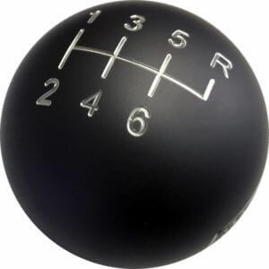 Shifter Ball Gunmetal Billet 2" 6-speed