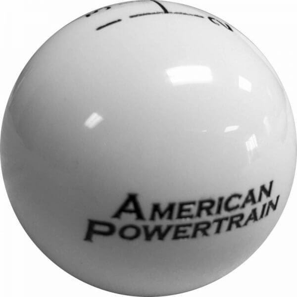 American Powertrain 5-speed Shifter Ball White 2" - Image 2