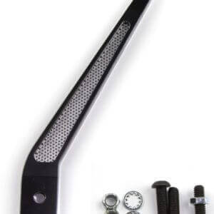 Clayton Machine Works 10" Shift Lever Single Bend with Mesh Screen Insert Anodized Black TREMEC TKO & MAGNUM