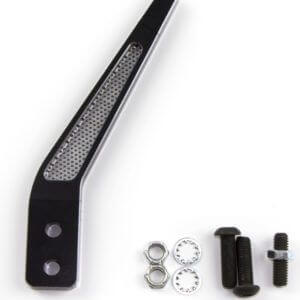 Clayton Machine Works 8" Shift Lever Single Bend with Mesh Screen Insert Anodized Black TREMEC TKO & MAGNUM