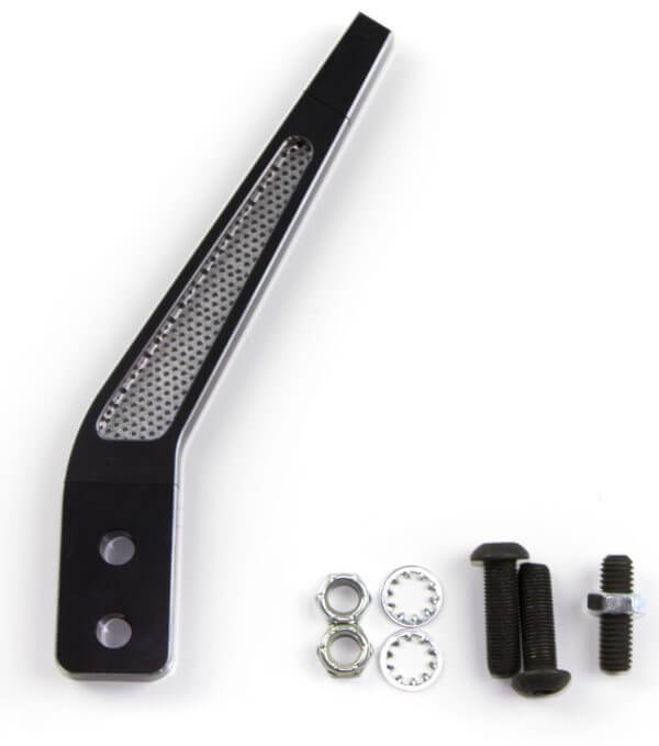 Clayton Machine Works 8" Shift Lever Single Bend with Mesh Screen Insert Anodized Black TREMEC TKO & MAGNUM