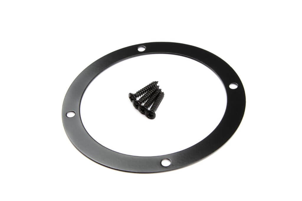 Lokar Black Stainless 5" Round Shifter Boot Ring American Powertrain