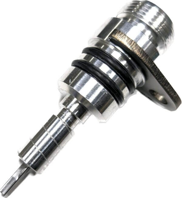 GM Speedometer Cable Adapter for Tremec T-5, TKX, TKO, T-56, and Magnum 6-speeds. Machined billet design NO MORE LEAKS!