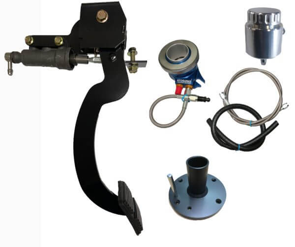 1968-72 GM A-body (BOP ONLY) LeMans, 442, GTO, Cutlass, Skylark Hydraulic Clutch Conversion Kit with Clutch Pedal for GM TREMEC 6-Speed Magnum T-56