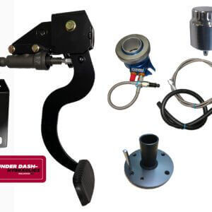 1955-57 Chevy Tri-Five Hydraulic Clutch Conversion Kit with Underdash Hydraulics Clutch Pedal for Tremec 6-speed, Magnum and T-56