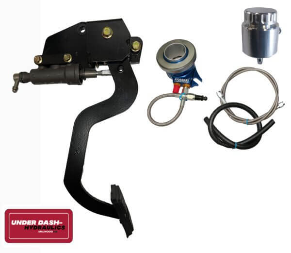 1967-69 Chevrolet Camaro Pontiac Firebird Trans Am Hydraulic Clutch Conversion Kit with Malwood Clutch Pedal for TKX, TKO and Muncie