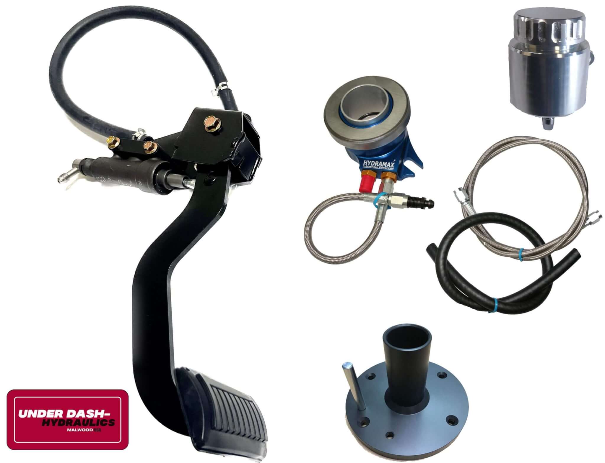 1966-70 Mopar B-Body (Charger, Road Runner, GTX, Coronet) Underdash Hydraulic Clutch Kit for Tremec 6-Speed