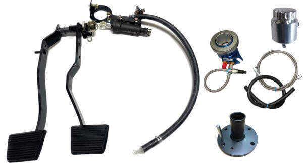 1968-82 Chevrolet Corvette Hydraulic Clutch Conversion Kit with Malwood Clutch Pedal for Tremec 6-speed, Magnum and T-56