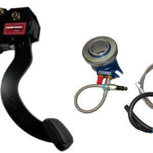 1974-78 Ford Mustang Hydraulic Clutch Conversion Kit with Underdash Hydraulics Clutch Pedal for TKX, TKO, T-5 and Magnum 6-Speed, T-56 fits Power Brake cars