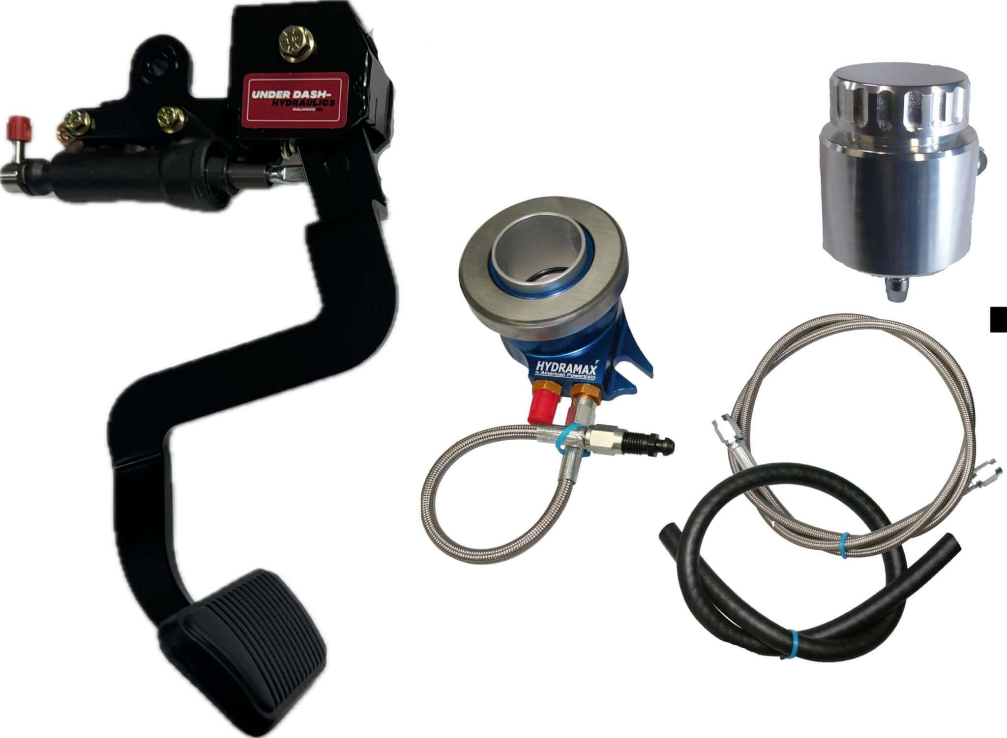 1966-67 Ford Fairlane Hydraulic Clutch Conversion Kit with Underdash Hydraulics Clutch Pedal for TKX, TKO, T-5 and Magnum 6-Speed, T-56