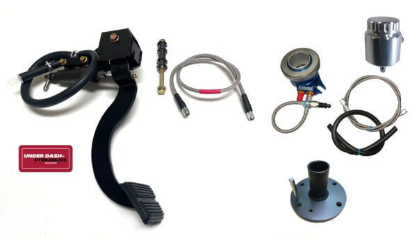 1968-74 Chevy Nova Hydraulic Clutch Conversion Kit with Malwood Underdash Hydraulic Clutch Pedal for GM TREMEC 6-Speed Magnum T-56