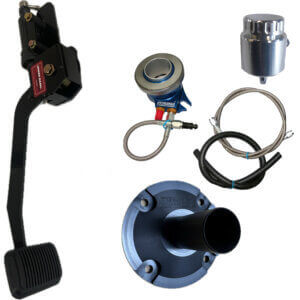 1969-70 Ford Mustang with Manual Brake- Hydraulic Clutch Conversion Kit with Underdash Hydraulics Clutch Pedal for Toploader 4-Speed with 1 1/16" Input Shaft