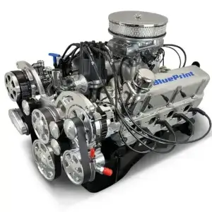 Ford Small Block 302 c.i. Engine - 361 Horsepower - Deluxe Dressed with Polished Pulley Kit - Fuel Injected Front Sump Oil Pan