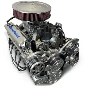 Ford Small Block  347 c.i. Engine - 415 Horsepower -Deluxe Dressed with Polished Pulley Kit - Rear Sump Oil Pan- Fuel Injected