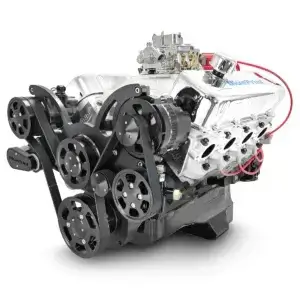 GM Big Block Compatible 454 c.i. Engine - 460 Horsepower - Deluxe Dressed - Black Pulley Kit - Carbureted
