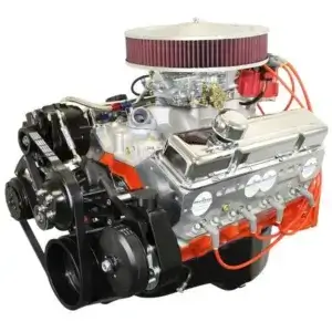 GM Small Block Compatible 400 c.i. Engine - 500 Horsepower - Deluxe Dressed - Black Pulley Kit - Carbureted