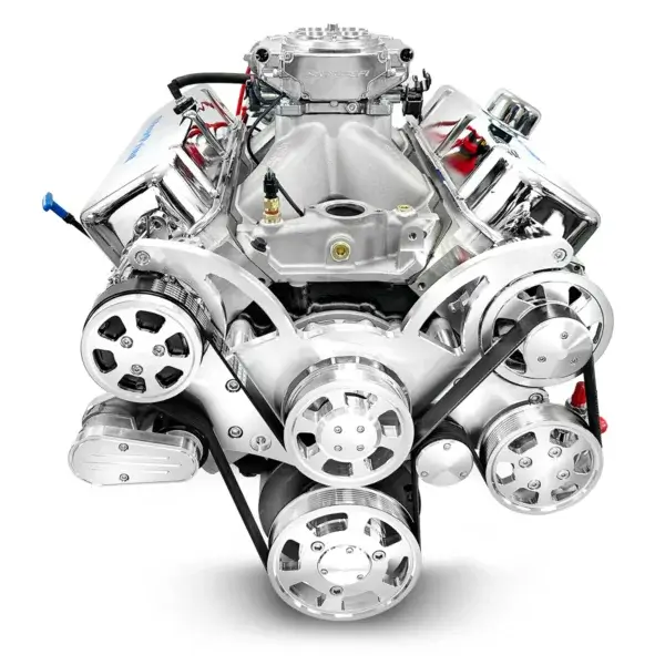 GM Big Block Compatible 454 c.i. Engine - 460 Horsepower - Deluxe Dressed - Polished Pulley Kit - Fuel Injected - Image 2