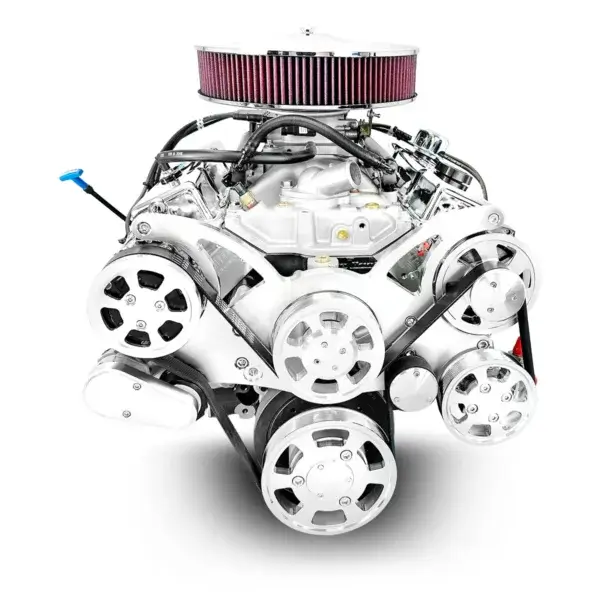 GM Small Block Compatible 383 c.i. Engine - 436 Horsepower - Deluxe Dressed - Polished Pulley Kit - BluePrint Engines Calibrated ECU - Image 3