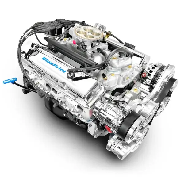 GM Small Block Compatible 383 c.i. Engine - 436 Horsepower - Deluxe Dressed - Polished Pulley Kit - BluePrint Engines Calibrated ECU - Image 2