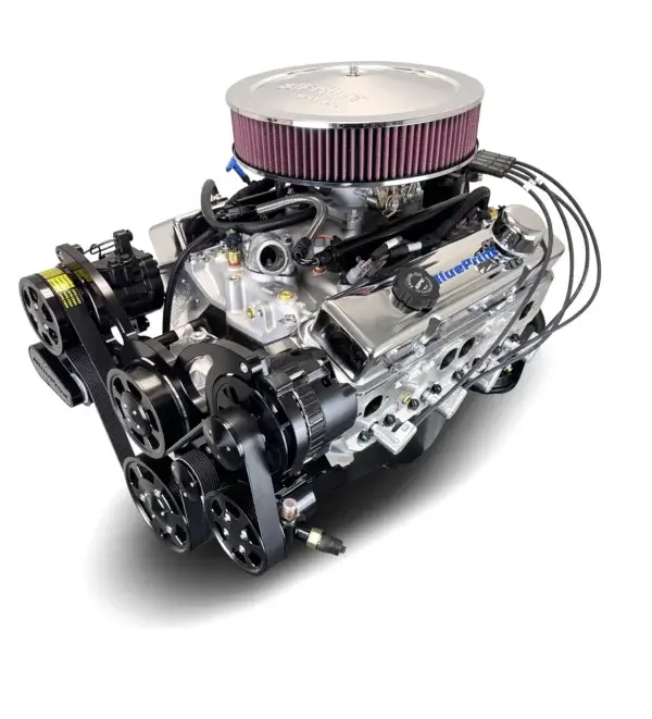 GM Small Block Compatible 400 c.i. Engine - 500 Horsepower - Deluxe Dressed with Black Pulley Kit - Multi-Port Fuel Injected - Image 3