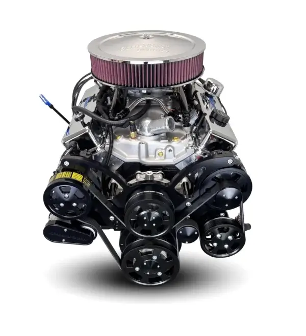 GM Small Block Compatible 400 c.i. Engine - 500 Horsepower - Deluxe Dressed with Black Pulley Kit - Multi-Port Fuel Injected - Image 2