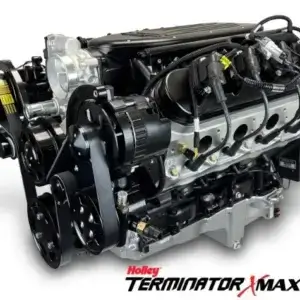 GM LS Compatible 427 c.i. Pro Series Engine - 585 Horsepower - Deluxe Dressed - Black Pulley Kit - Holley Terminator X EFI System