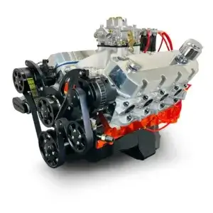 GM Big Block Compatible 540 c.i. Pro Series Engine - 670 Horsepower - Deluxe Dressed - Black Pulley Kit - Carbureted
