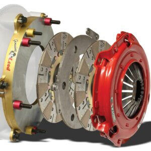 McLeod RXT Dual Disc Clutch Kit, Modular Steel Base Plate, Sprung Hub Disc, 1-1/8 x 26