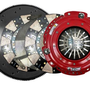 McLeod RXT Dual Disc Clutch Kit, Steel Flywheel, Ford 1996-17 4.6,5.0L 8 Bolt Crank, 1-1/8 x 26, 164T