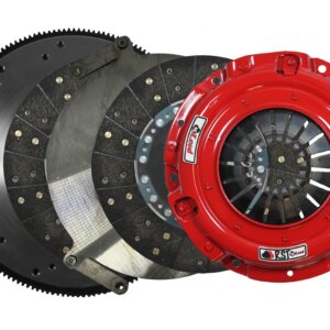 McLeod RST Dual Disc Clutch Kit, Steel Flywheel, Ford GT500 2007-09 8 Bolt Crank, 1-1/8 x 26, 164T