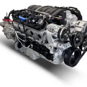 BluePrint Engines GM LS 376 c.i. Engine and Tremec Magnum 6-Speed 530 Horsepower Standard Edition Builder Series Natural Pulley Kit Holley Terminator X EFI System