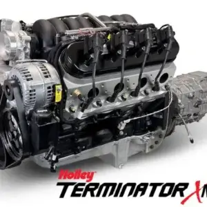 BluePrint Engines GM LS 376 c.i. Engine and Tremec TKX 530 Horsepower Standard Edition Builder Series Natural Pulley Kit Holley Terminator X EFI System