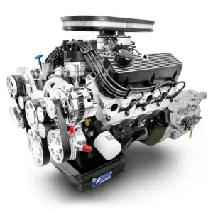 BluePrint Engines 427 c.i. Ford Compatible Builder Series - Cobra Edition - Carbureted - 4R70W Automatic Transmission - Polished Pulley Kit.