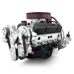 BluePrint Engines 400 c.i. GM Compatible Builder Series - Standard Edition - Fuel Injected - TKX Manual Transmission - Polished Pulley Kit.