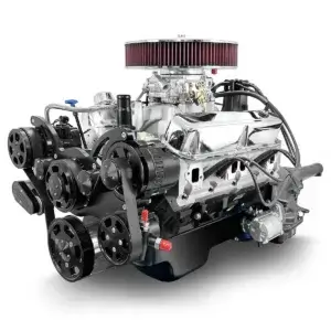 BluePrint Engines 408 c.i. Chrysler Compatible Builder Series - Standard Edition Builder Series - Carbureted - 727 Automatic Transmission - Black Pulley Kit.