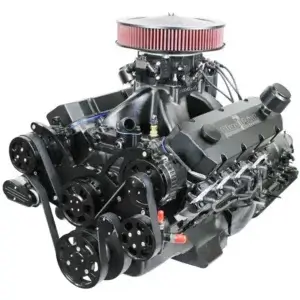 BluePrint Engines 632 c.i. GM Compatible Builder Series - Blackout Edition - Carbureted - 4L80E Automatic Transmission - Black Pulley Kit.