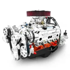 BluePrint Engines 427 c.i. GM Compatible Builder Series - Standard Edition - Carbureted - TKX Manual Transmission - Polished Pulley Kit.