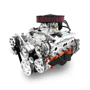 BluePrint Engines 454 c.i. GM Compatible Builder Series - Standard Edition - Carbureted - 700R4 Automatic Transmission - Polished Pulley Kit.