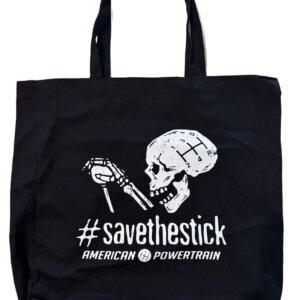 Save The Stick Black Canvas Tote Bag